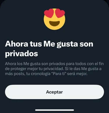 X: ya nadie podría ser los "Me Gusta"
